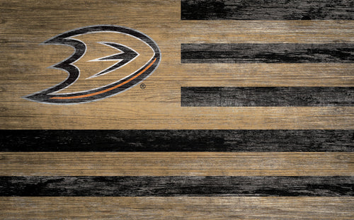 Anaheim Ducks Distressed Flag Sign 