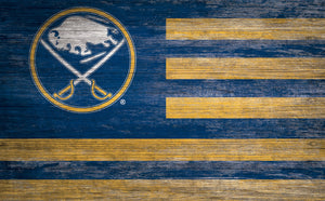 Buffalo Sabres Distressed Flag Sign 