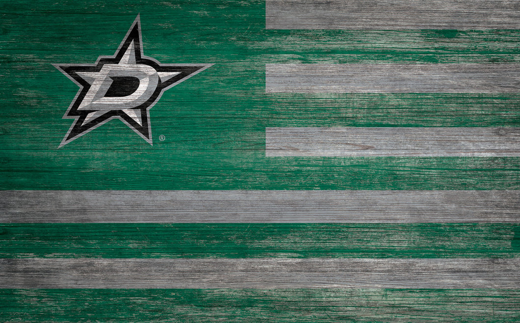 Dallas Stars Distressed Flag Sign