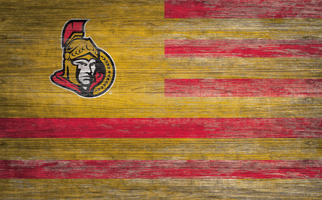 Ottawa Senators Distressed Flag Sign 