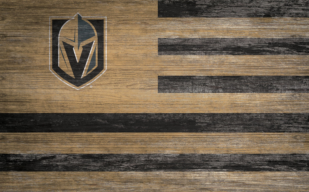 Vegas Golden Knights Distressed Flag Sign