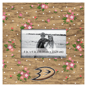 Anaheim Ducks Floral Picture Frame