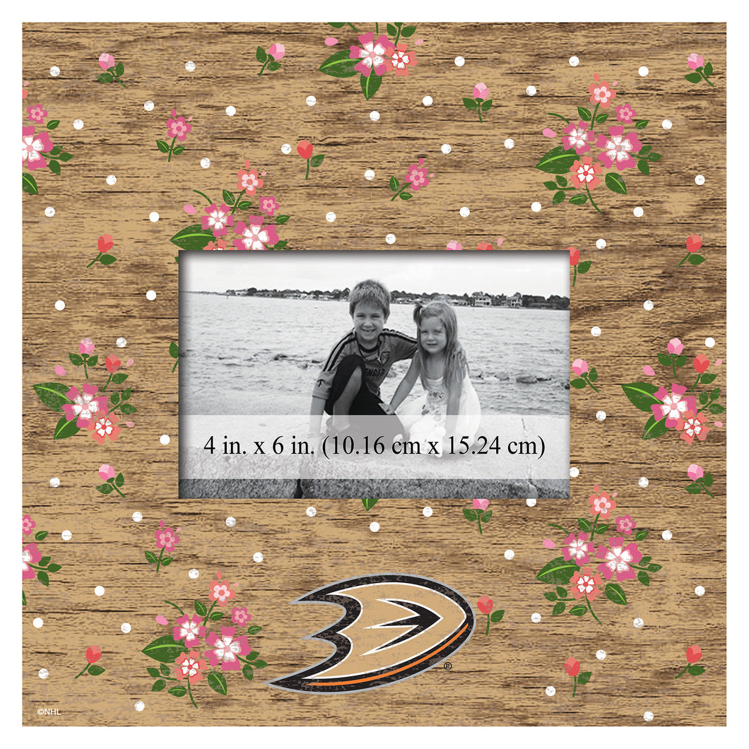 Anaheim Ducks Floral Picture Frame