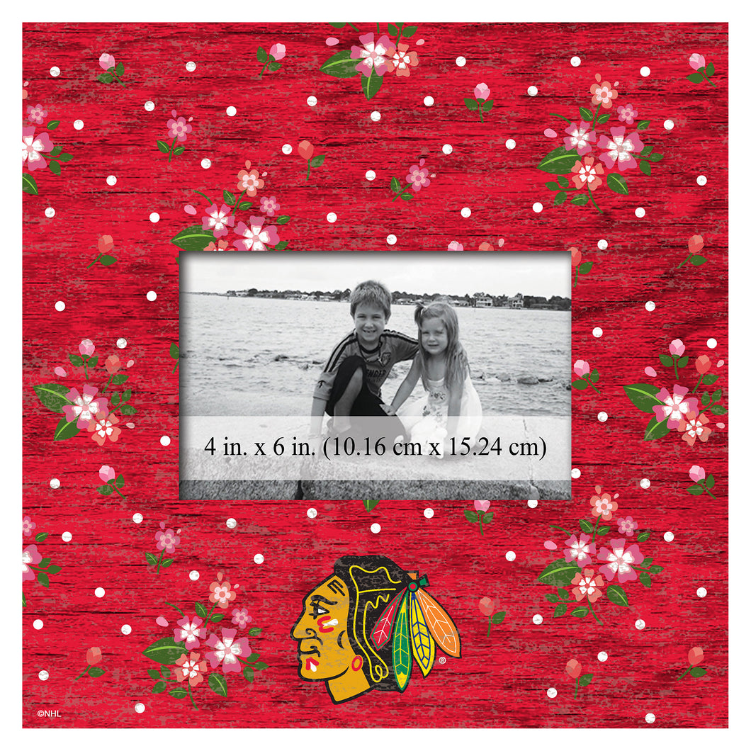 Carolina Hurricanes Floral Picture Frame