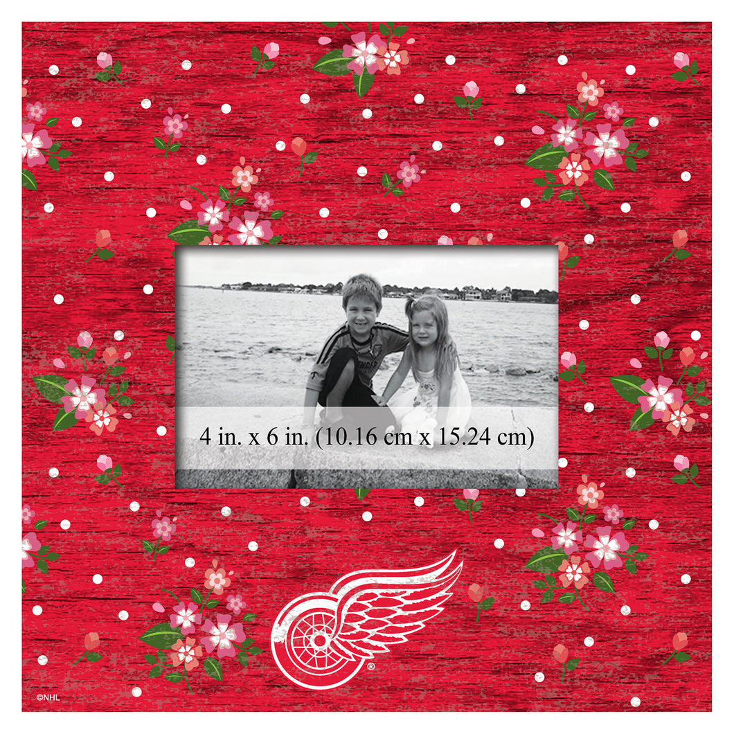 Detroit Red Wings Floral Picture Frame