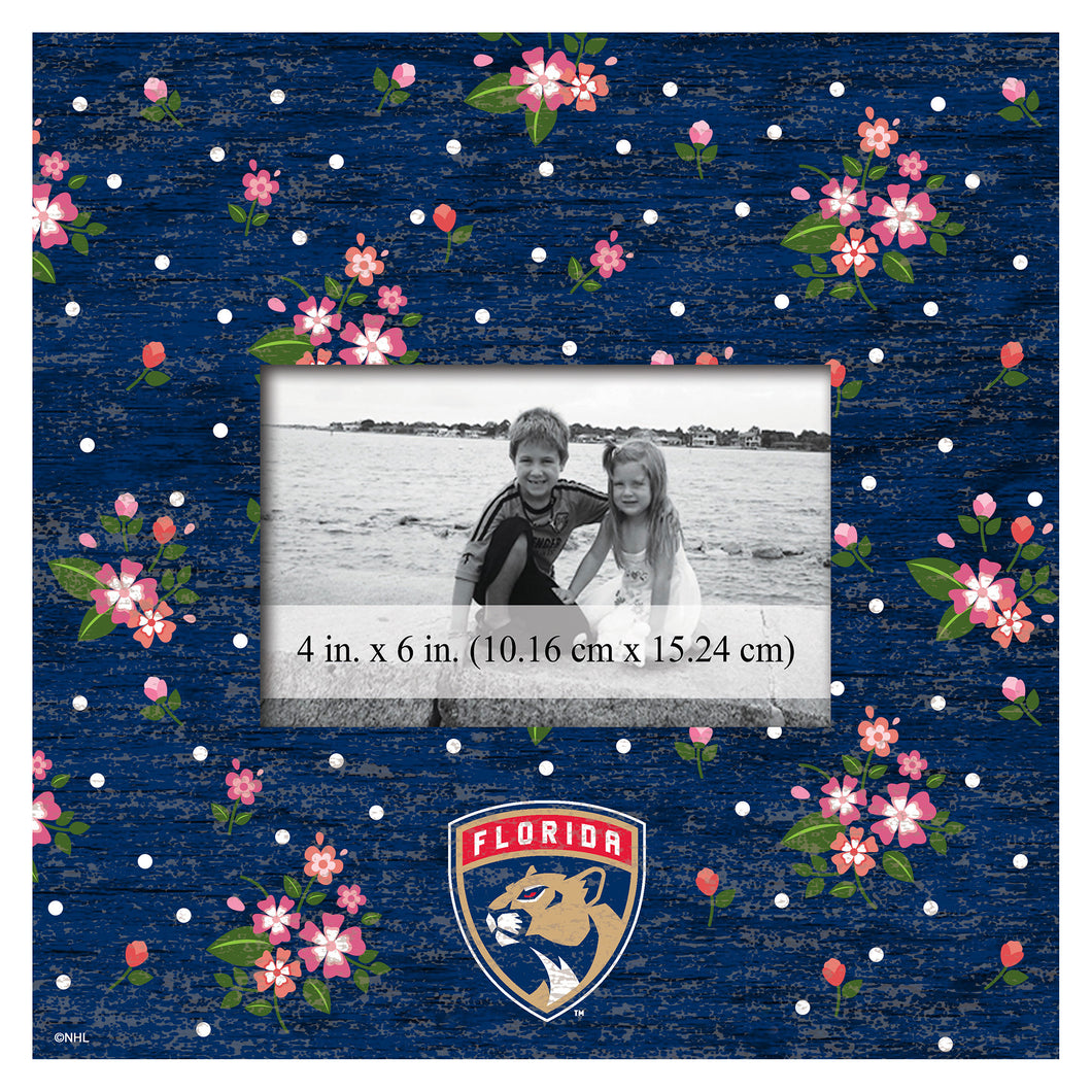 Florida Panthers Floral Picture Frame