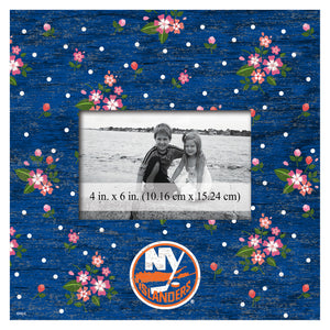 New York Islanders Floral Picture Frame