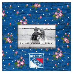 New York Rangers Floral Picture Frame
