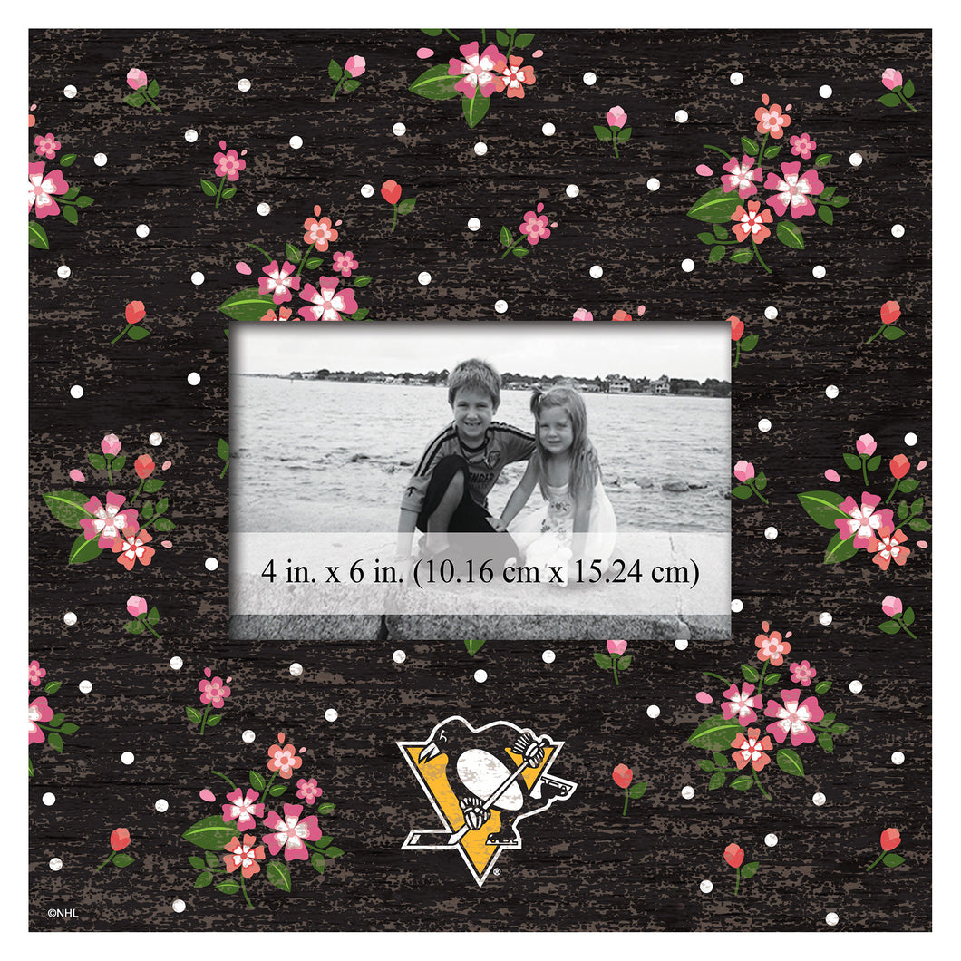 Pittsburgh Penguins Floral Picture Frame