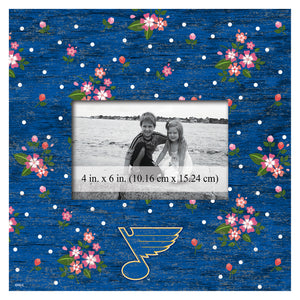 St. Louis Blues Floral Picture Frame