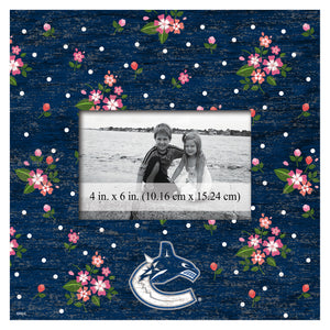 Vancouver Canucks Floral Picture Frame