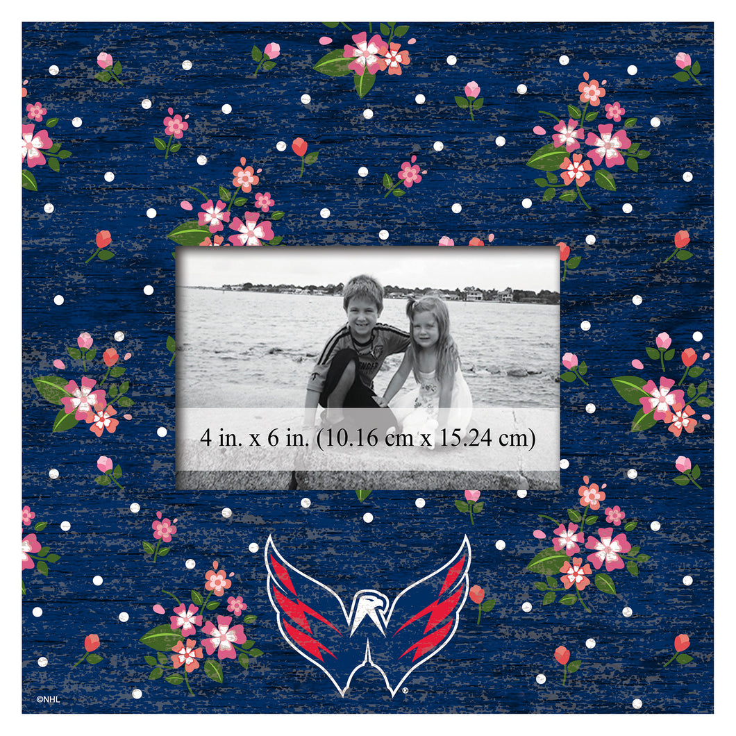 Washington Capitals Floral Picture Frame