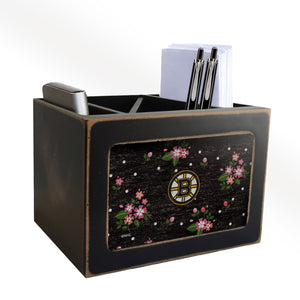 Boston Bruins Floral Desktop Organizer