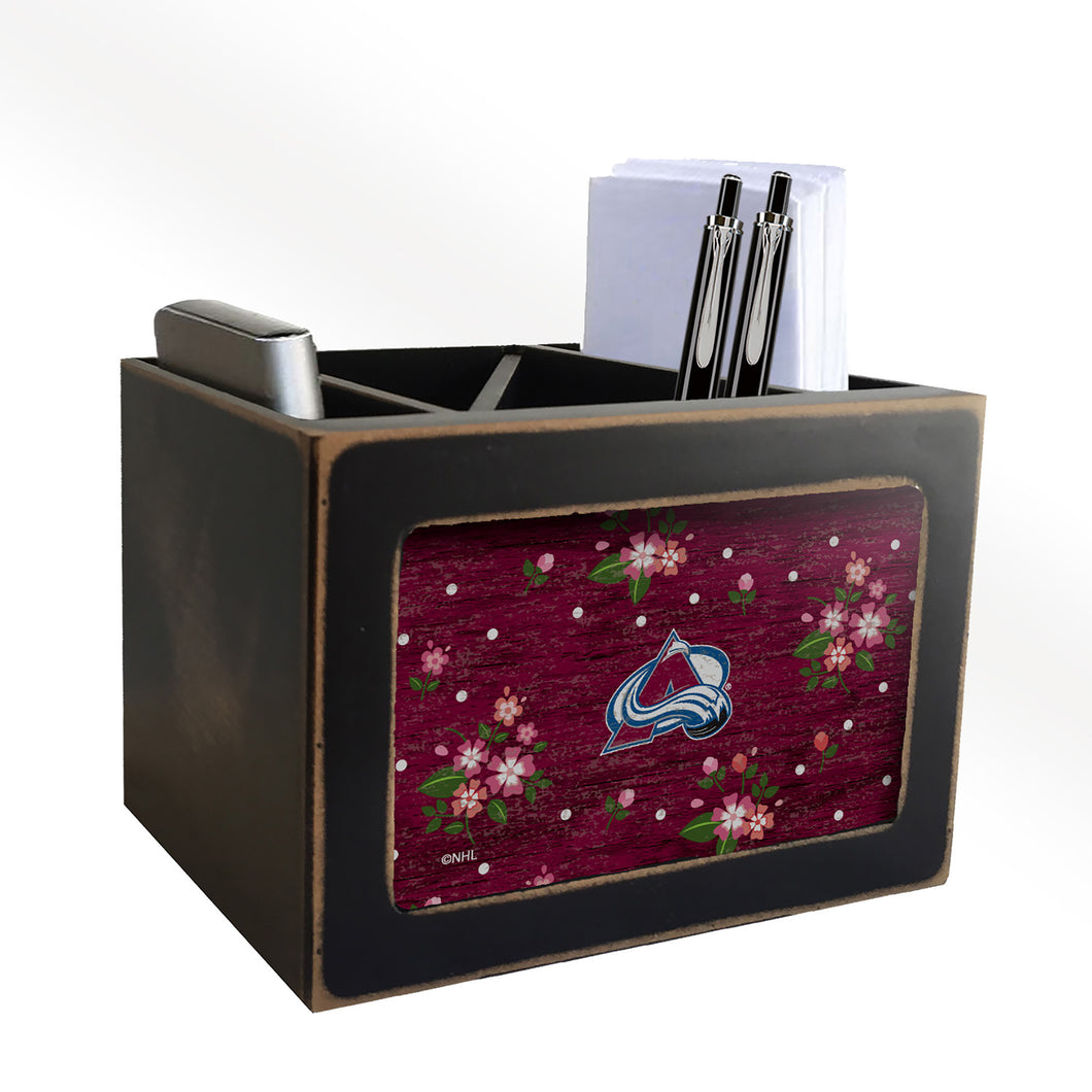 Colorado Avalanche Floral Desktop Organizer
