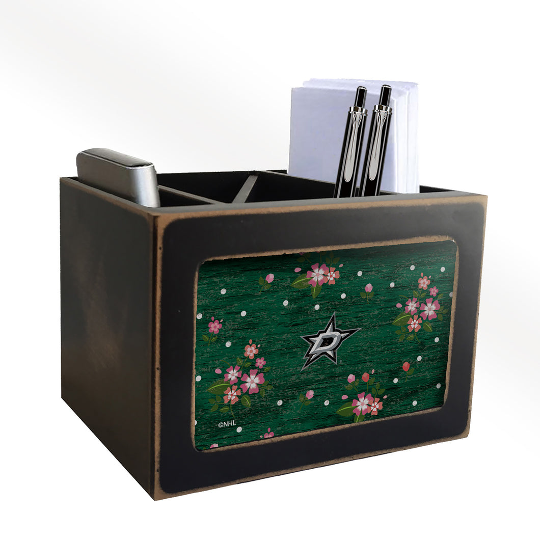 Dallas Stars Floral Desktop Organizer