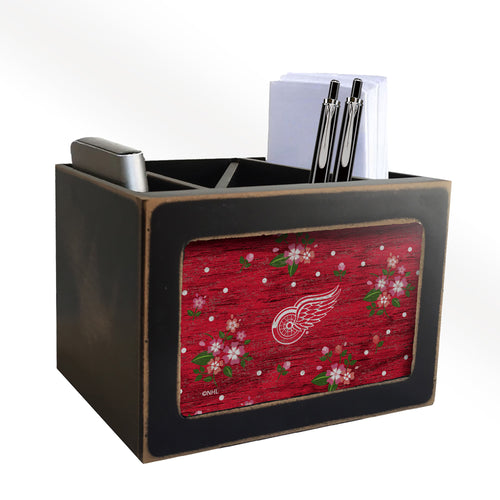 Detroit Red Wings Floral Desktop Organizer