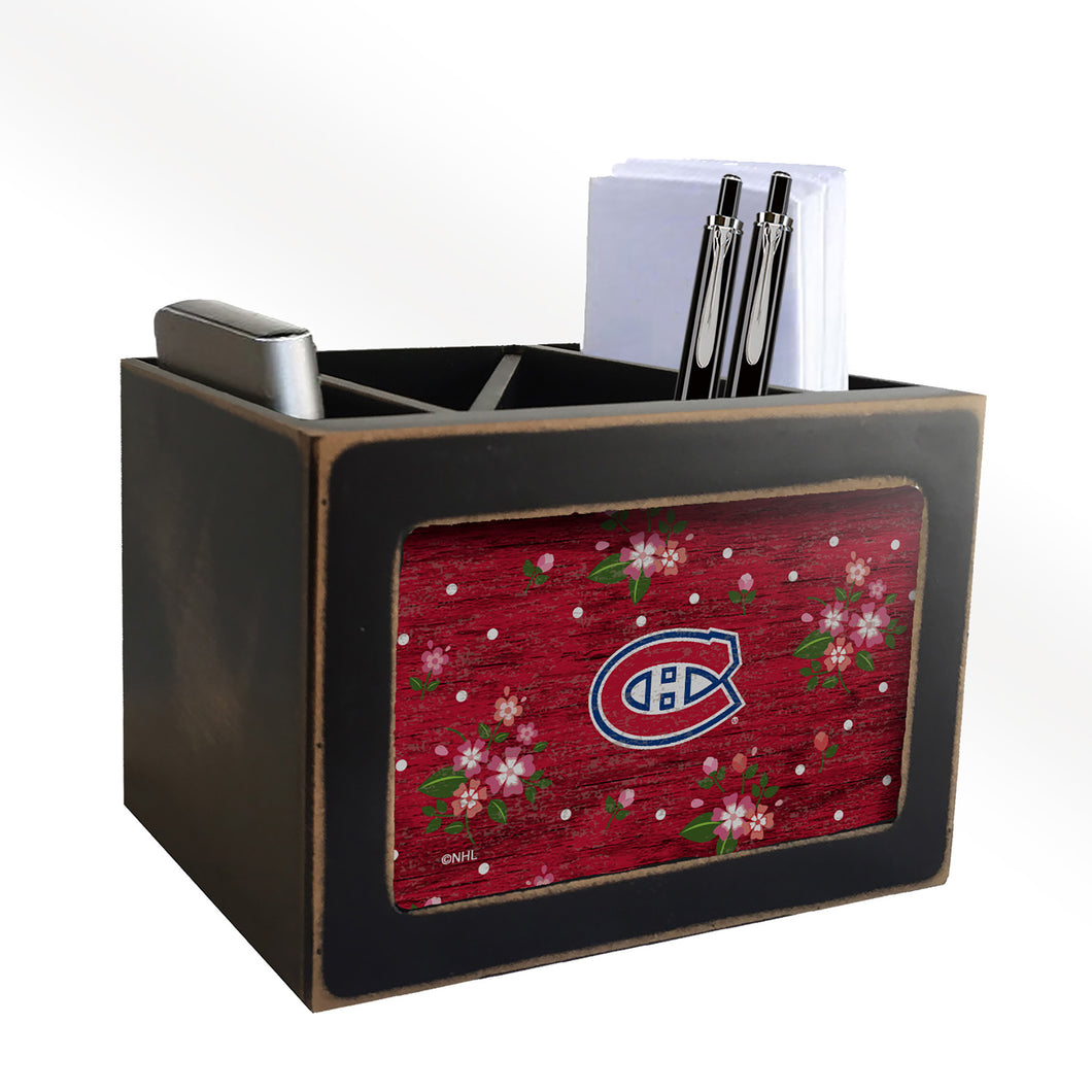 Montreal Canadiens Floral Desktop Organizer
