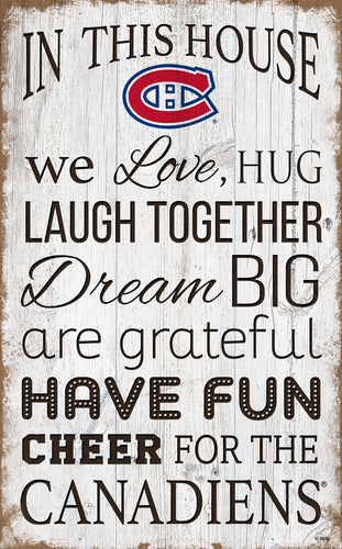 Montreal Canadiens House Rules Sign - 11