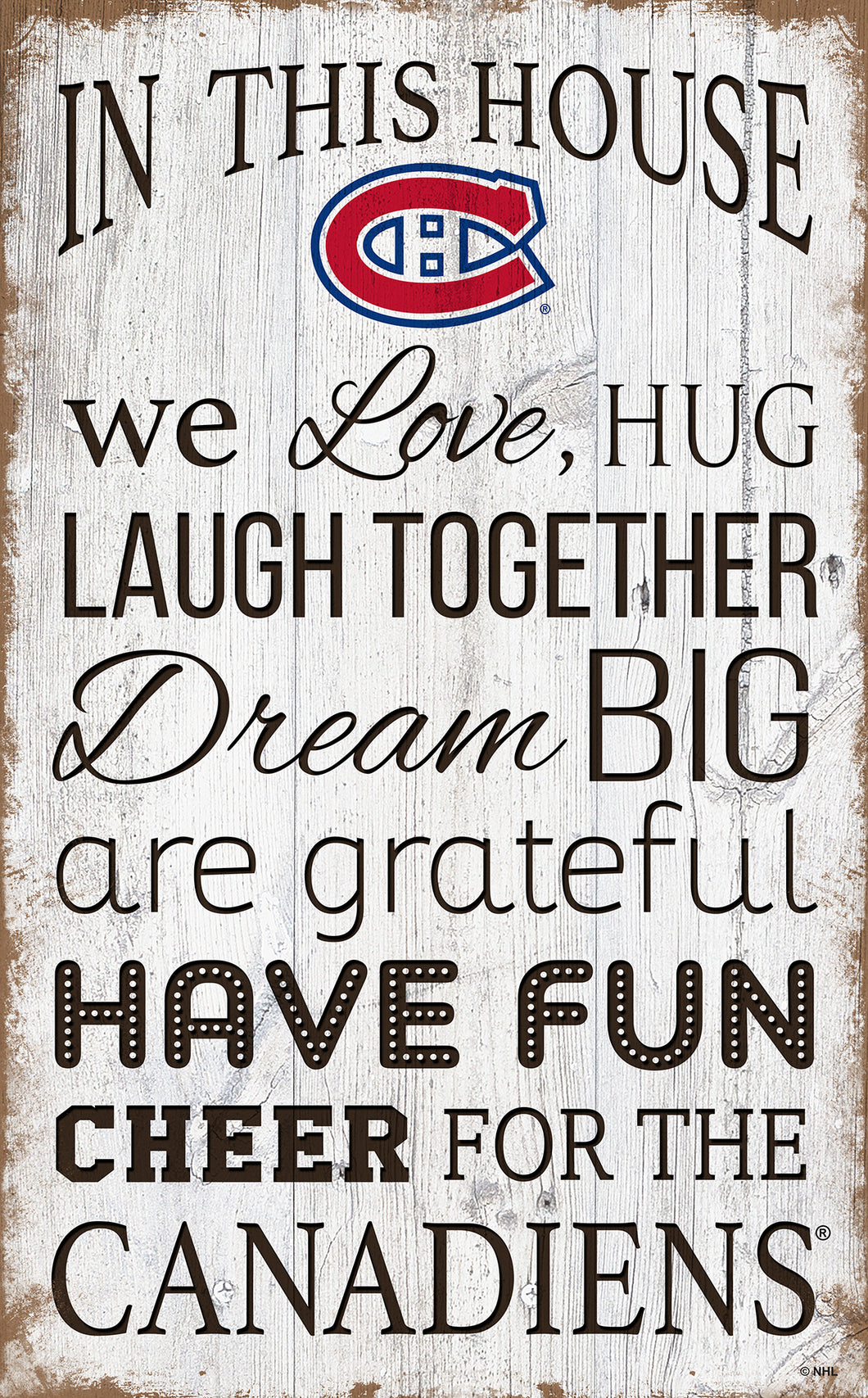 Montreal Canadiens House Rules Sign - 11