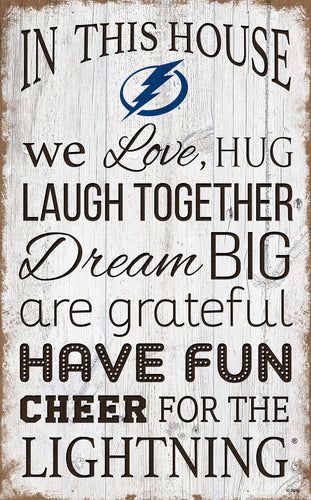 Tampa Bay Lightning House Rules Sign - 11