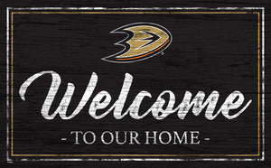 Anaheim Ducks Welcome Sign