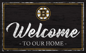 Boston Bruins Welcome Sign
