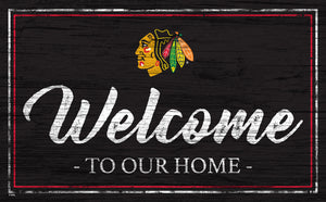 Chicago Blackhawks Welcome Sign