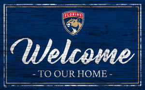 Florida Panthers Welcome Sign