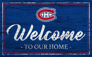 Montreal Canadiens Welcome Sign 
