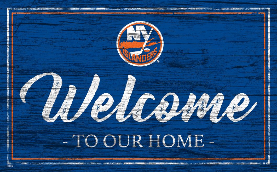 New York Islanders Welcome Sign