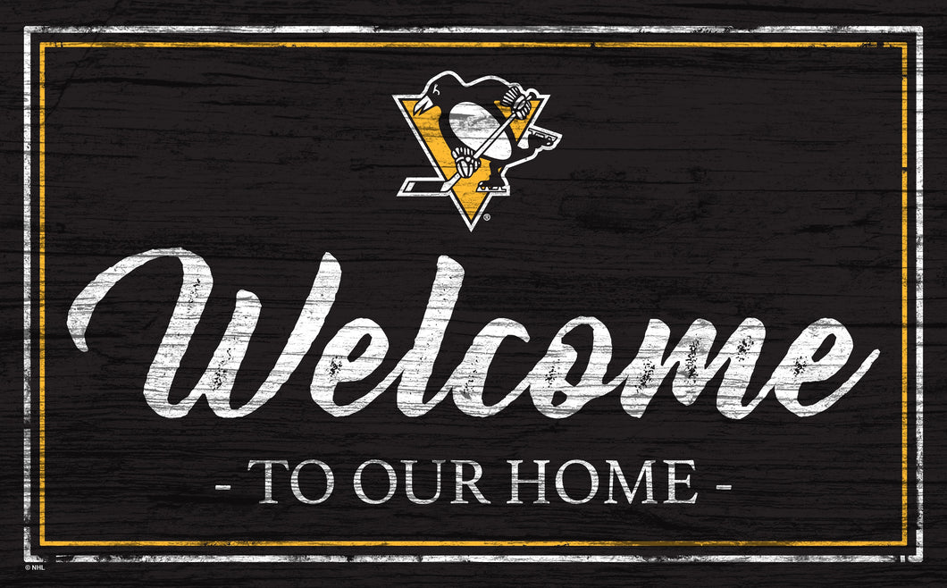 Pittsburgh Penguins Welcome Sign 