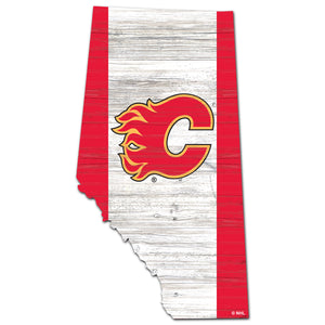 Calgary Flames Province Shape Flag Cutout