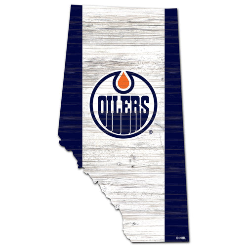 Edmonton Oilers Province Shape Flag Cutout