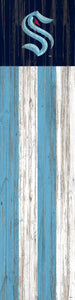 Seattle Kraken Flag Door Leaner  12"x48"