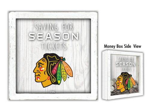 Chicago Blackhawks Saving For Tickets Money Box