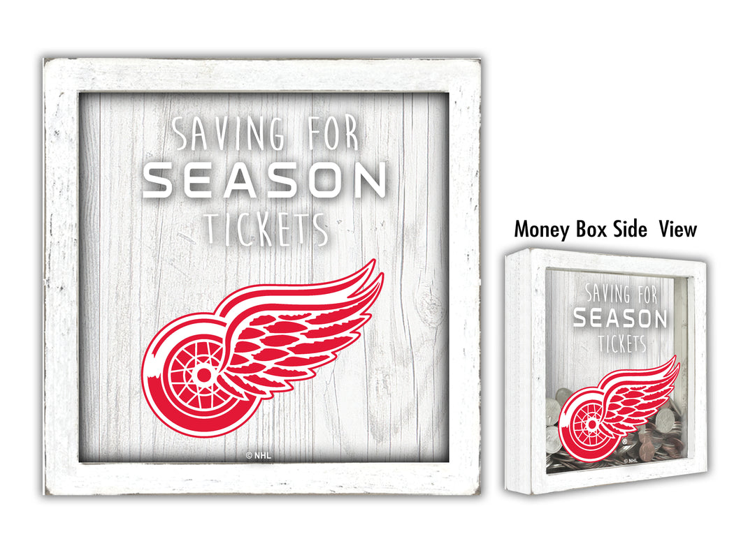 Detroit Red Wings Saving For Tickets Money Box