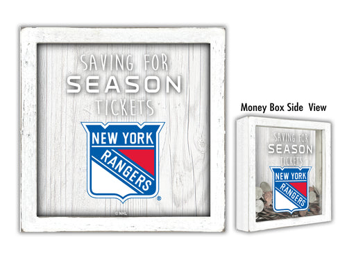 New York Rangers Saving For Tickets Money Box