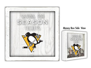 Pittsburgh Penguins Saving For Tickets Money Box