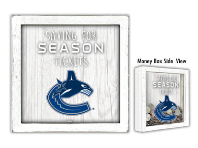 Vancouver Canucks Saving For Tickets Money Box