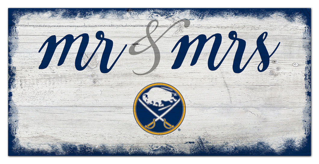Buffalo Sabres Mr. & Mrs. Script Wood Sign - 6