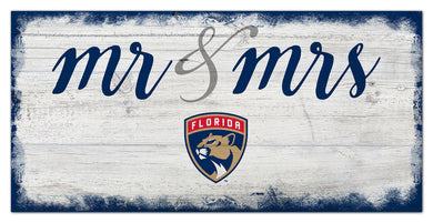 Florida Panthers Mr. & Mrs. Script Wood Sign - 6