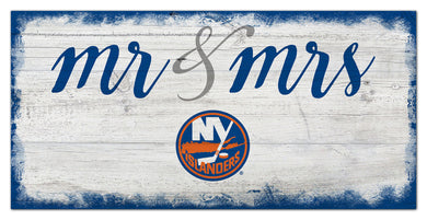 New York Islanders Mr. & Mrs. Script Wood Sign - 6