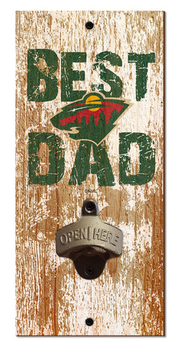 Minnesota Wild Best Dad Bottle Opener