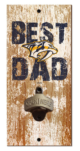 Nashville Predators Best Dad Bottle Opener