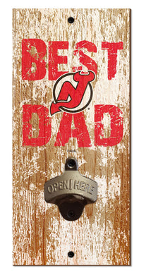 New Jersey Devils Best Dad Bottle Opener