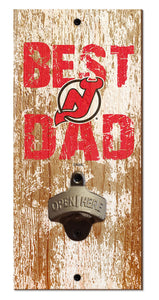 New Jersey Devils Best Dad Bottle Opener