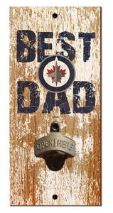 Winnipeg Jets Best Dad Bottle Opener