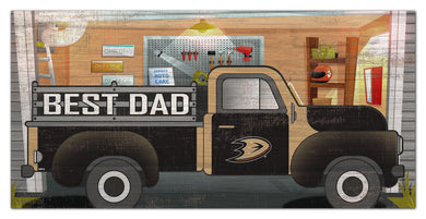 Anaheim Ducks Best Dad Truck Sign - 6