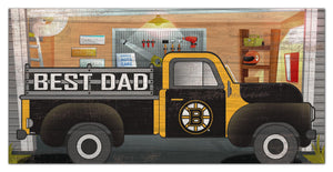 Boston Bruins Best Dad Truck Sign - 6"x12"