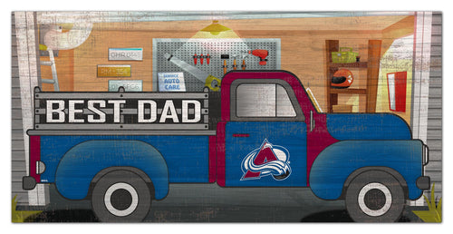 Colorado Avalanche Best Dad Truck Sign - 6